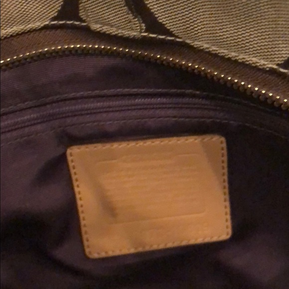 Authentic Brown/Tan Coach Purse - Picture 5 of 8